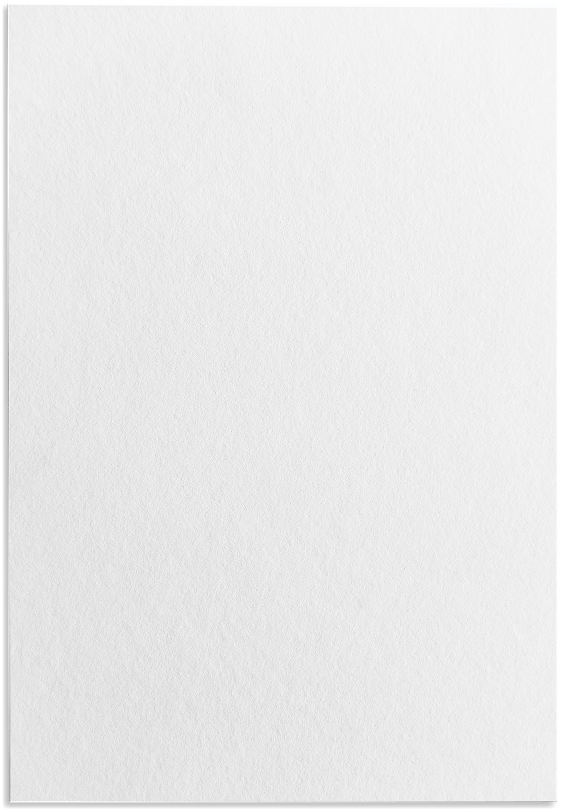 A blank sheet of white paper with a subtle texture, photographed against a plain white background.