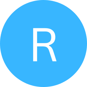 A white letter R centered on a solid blue circular background, symbolizing excellence and focus—ideal for competition coaching or a 1:1 session.