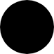 A completely black circle centered on a light gray background.